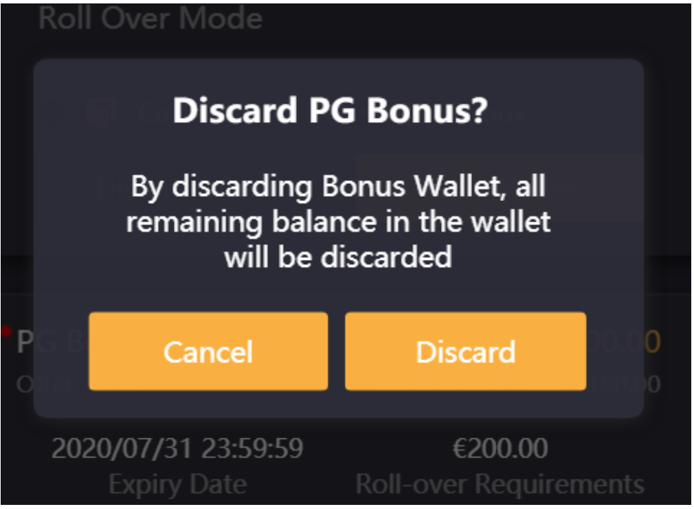 Discard offer bonus 2