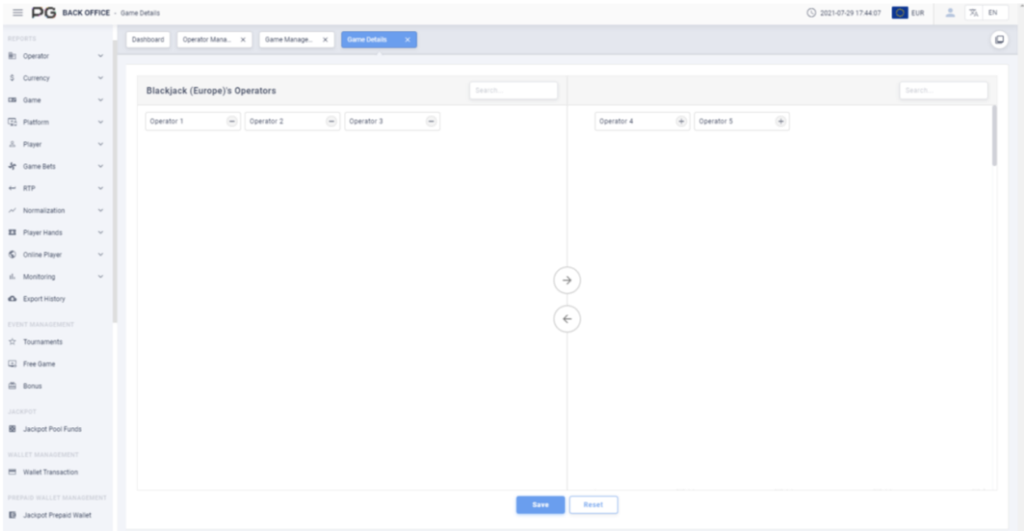 Game detail Game detail
