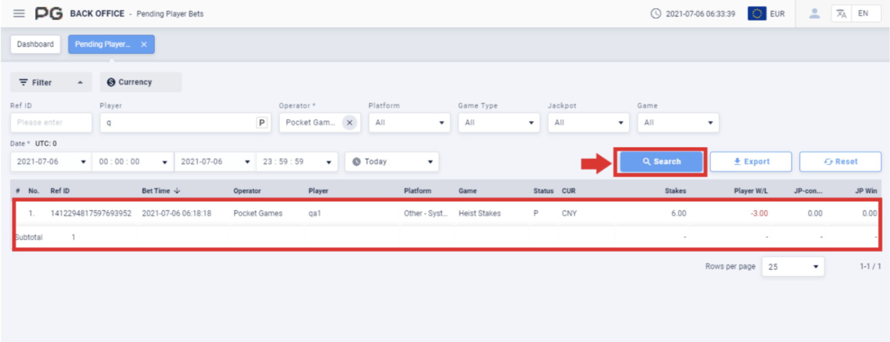pending player bet search pending player bet search