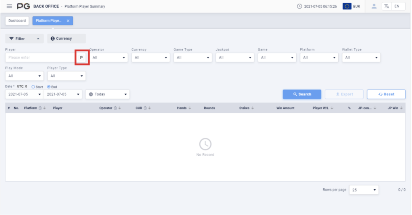platform player platform player
