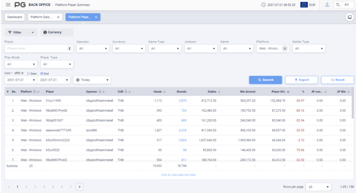 platform player platform player