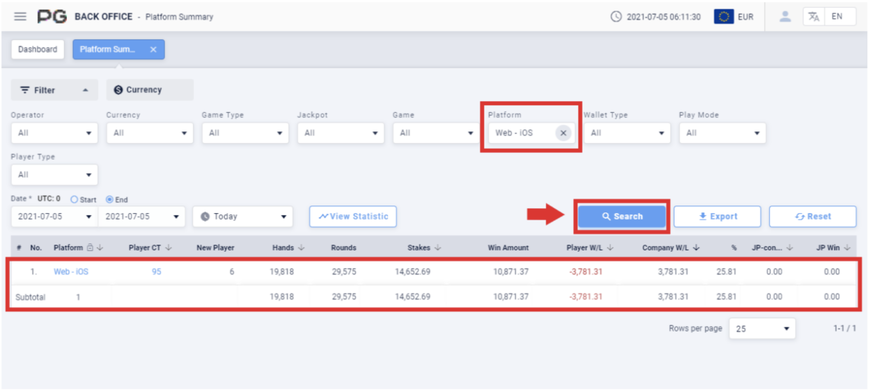 platform search platform search