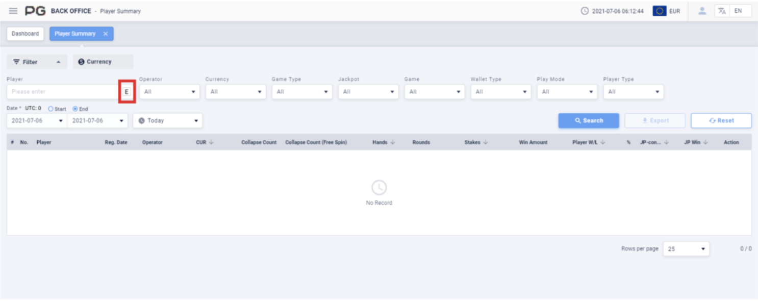 player summary player summary